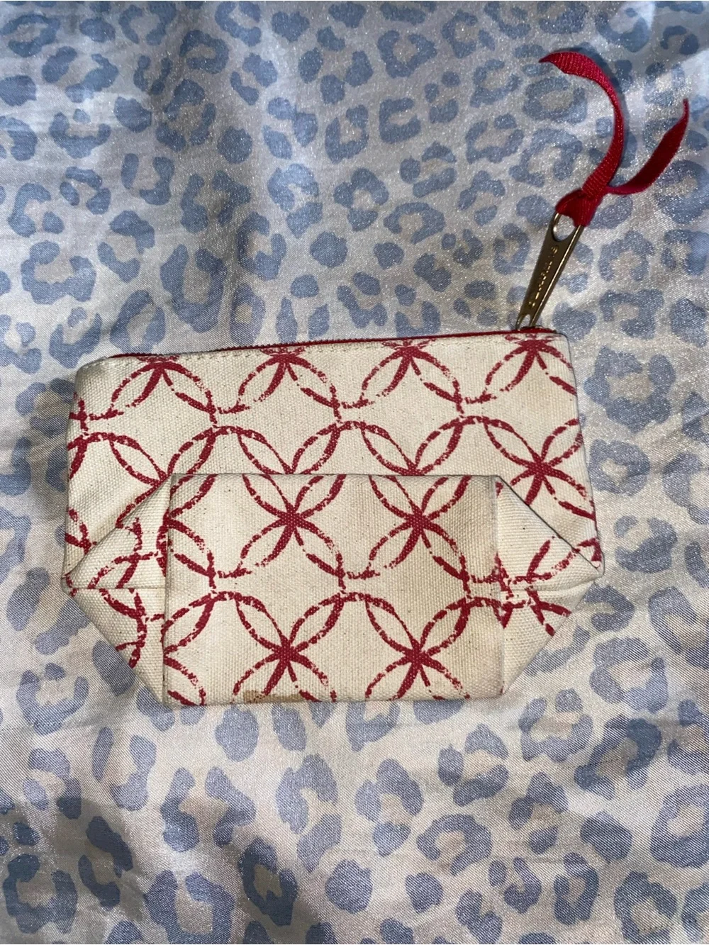Canvas cosmetic pouch by clarinet